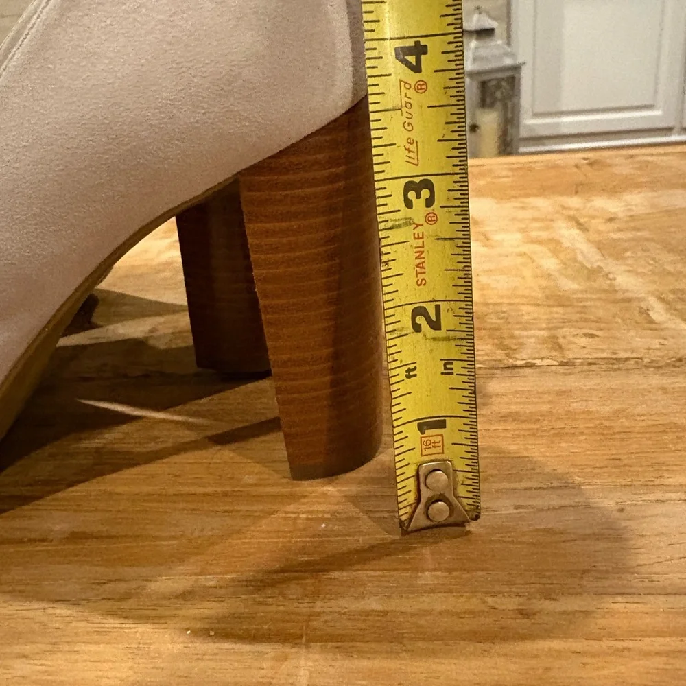 NWOB Michael Kors suede 3.5 inch wood High Heels women’s size 7. Never worn. - Picture 7 of 7